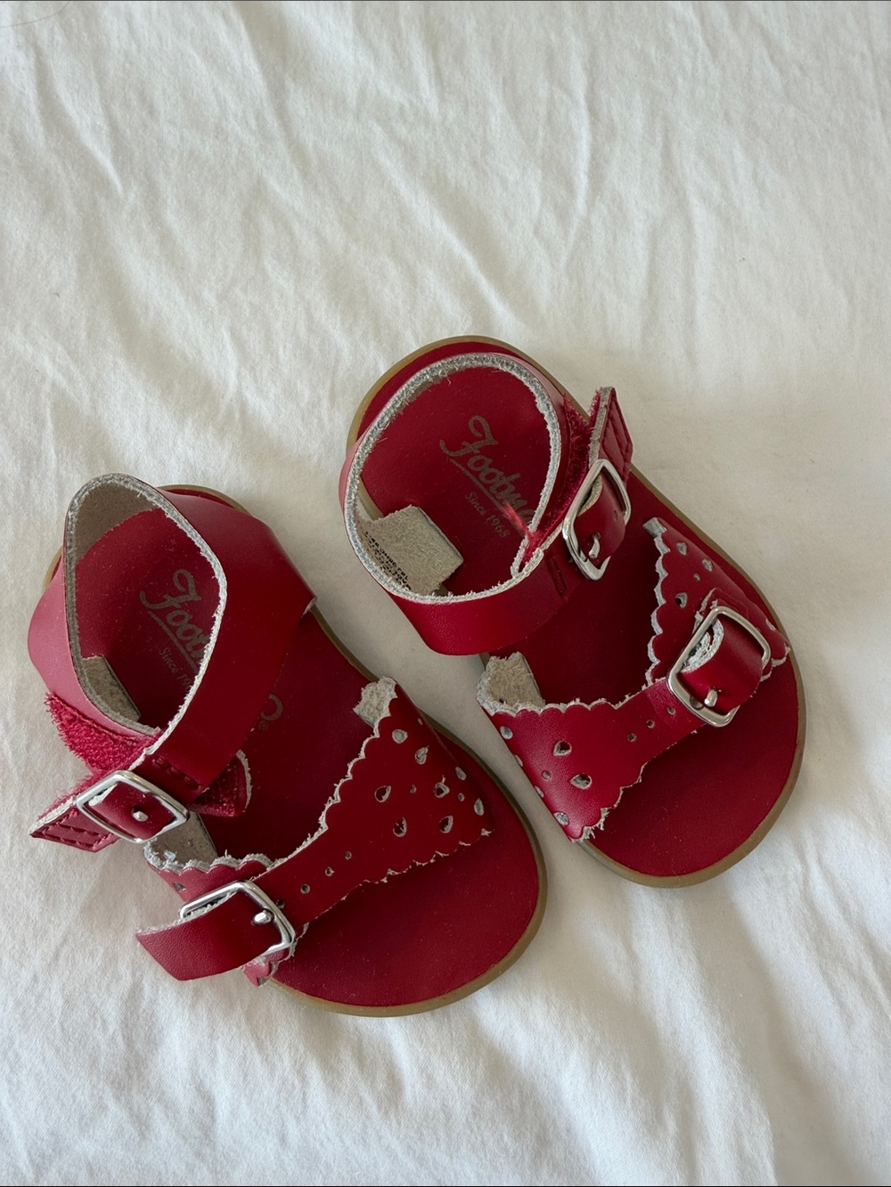 FootMates Red Buckle Sandals for Kids